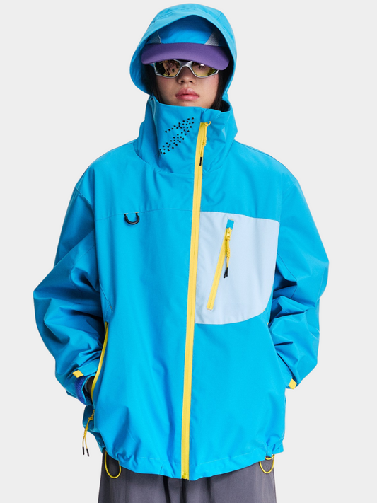 EchoPort - Unisex Water-Repellent & Windproof Colorblock Hard Shell Jacket