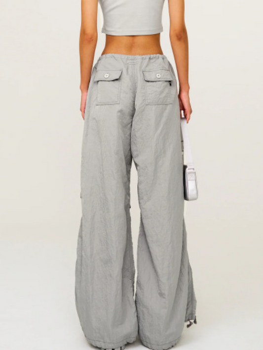 WolfStep - Women's Drawstring Wide-Leg Sports Pants