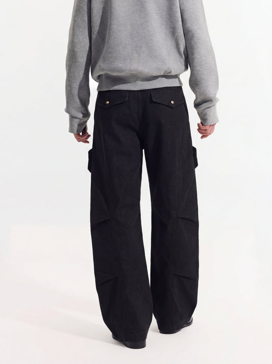FoxDrop - Unisex Wide-Leg Paratrooper Pants