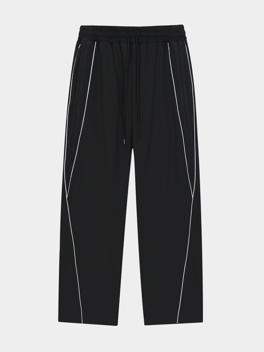 Thunderclaw - Reflective Stripe Straight-Leg Jogger Pants