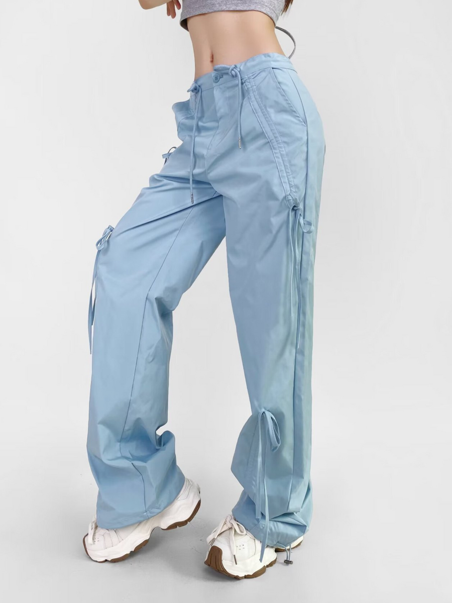 WolfBoard - Women's Bow-Tie Drawstring Breathable Cargo Pants