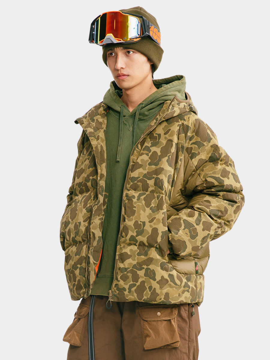 CanyonDeck - Unisex Triple Protection Tactical Camouflage 90% Duck Down Jacket