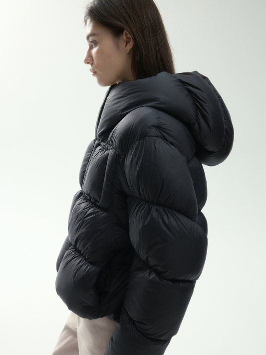 RavenScope - Women’s  90% White Duck Down Puffer Hooded Jacket