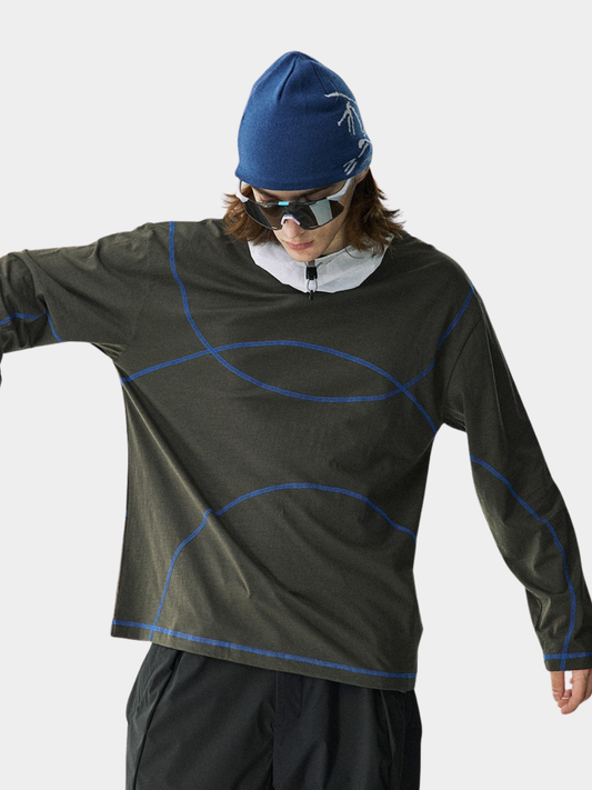 Glacialwind - Slub Cotton Breathable Running Long Sleeve