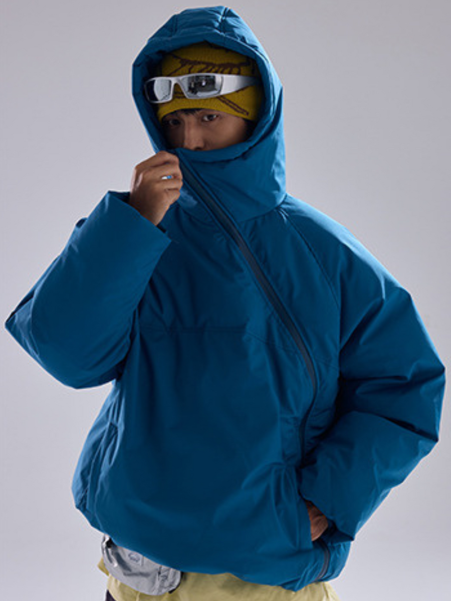 BluffGo - Unisex Asymmetric Zipper Water-repellent Insulated Jacket