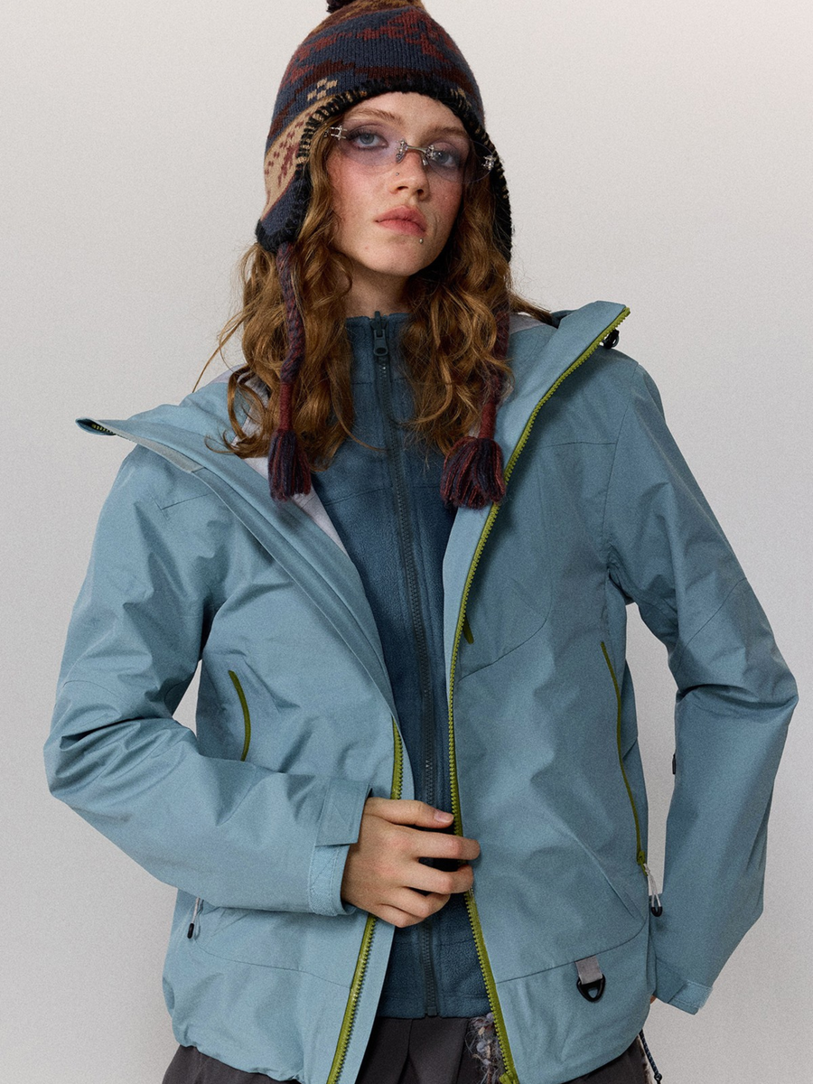 Emberpath - Unisex Waterproof 3-in-1 Fleece Hard Shell Jacket