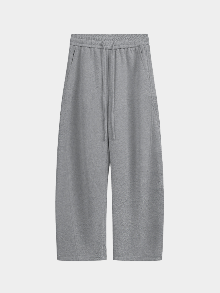 FrostDeck - Curved Seam Straight-Leg Wide Sweatpants
