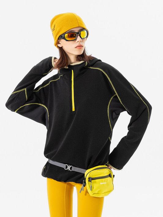 Ashshadow - Antibacterial Thermal Fleece-Lined Hoodie Jacket