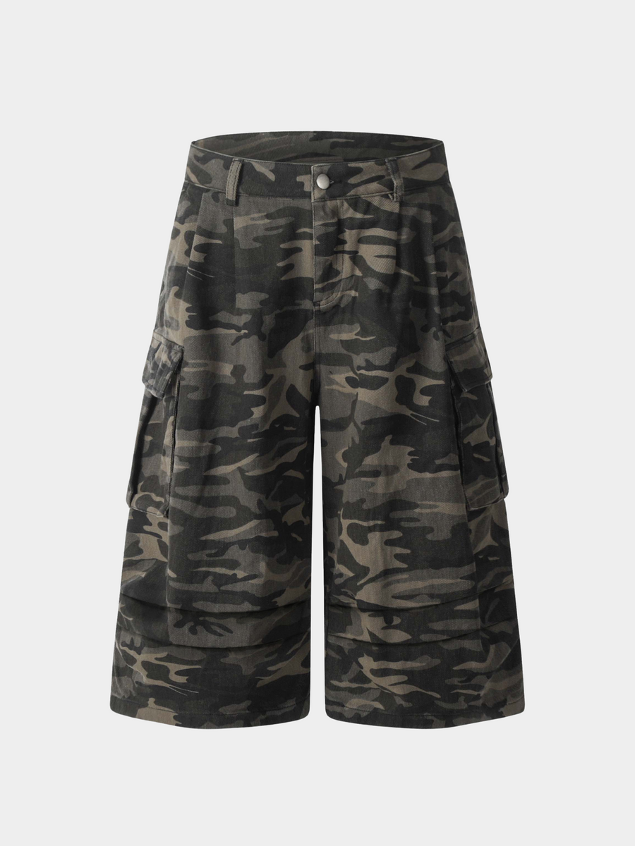 WolfDrop - Women's Camouflage Denim Shorts