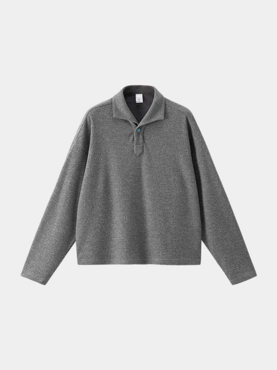 Shade - One-Piece Collar Long Sleeve Polo Shirt