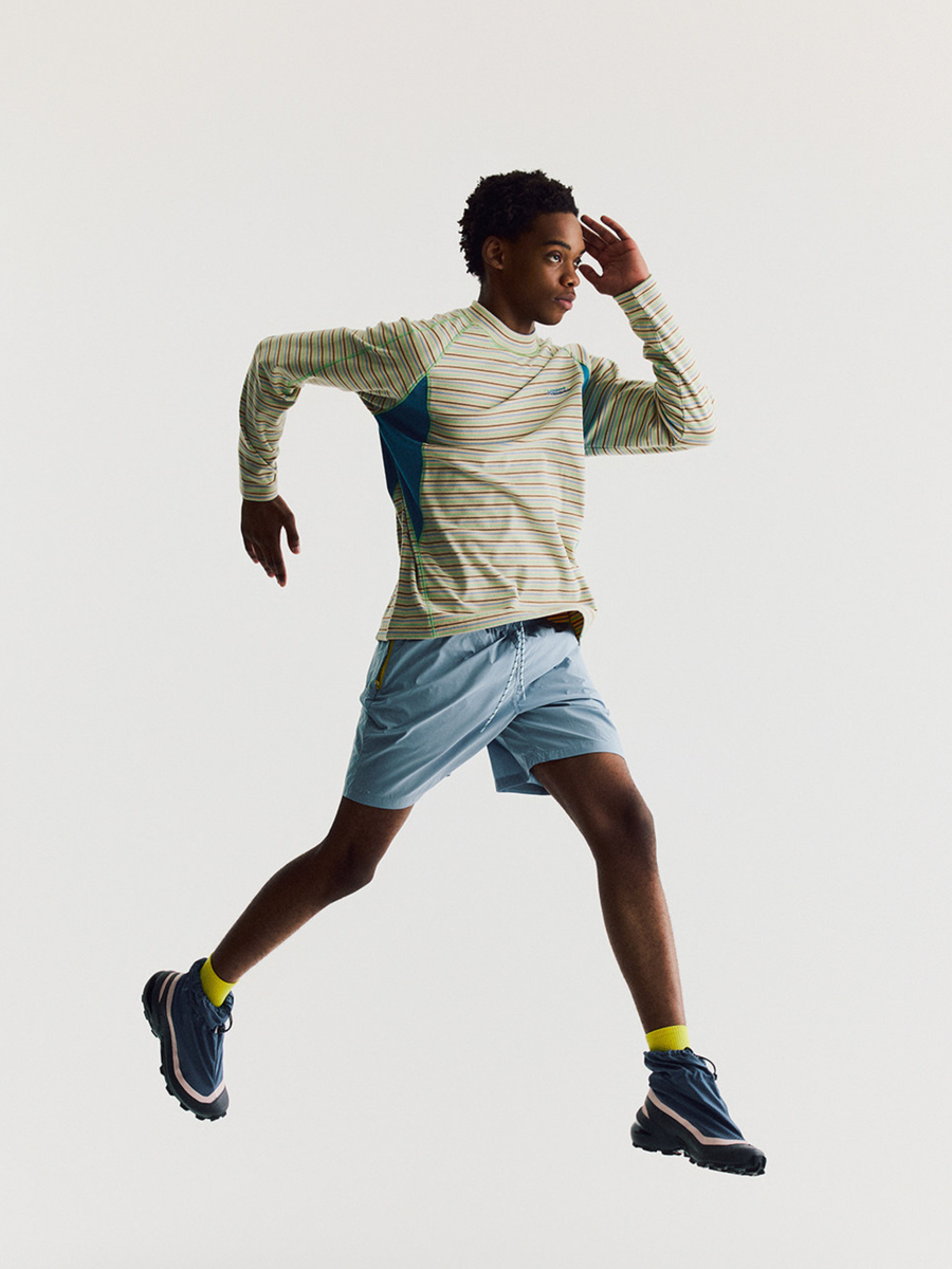 Hallowfall - Breathable Colorblock Striped Thermal Long Sleeve