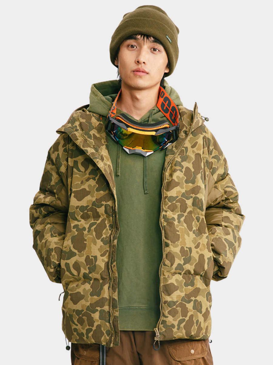 CanyonDeck - Unisex Triple Protection Tactical Camouflage 90% Duck Down Jacket