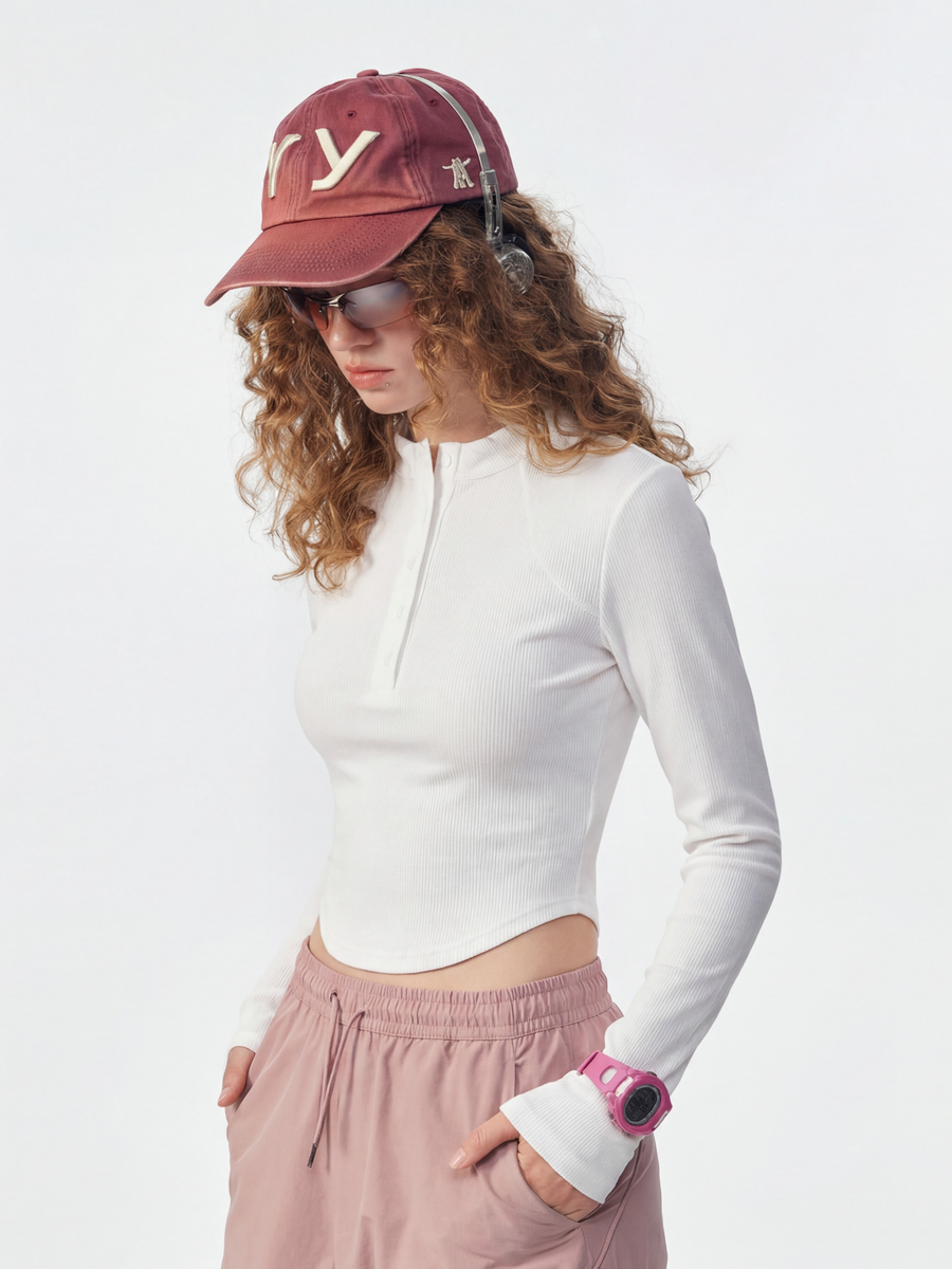 Canyonnest - Women's Fleece-Lined Curved-Hem Long Sleeve Top