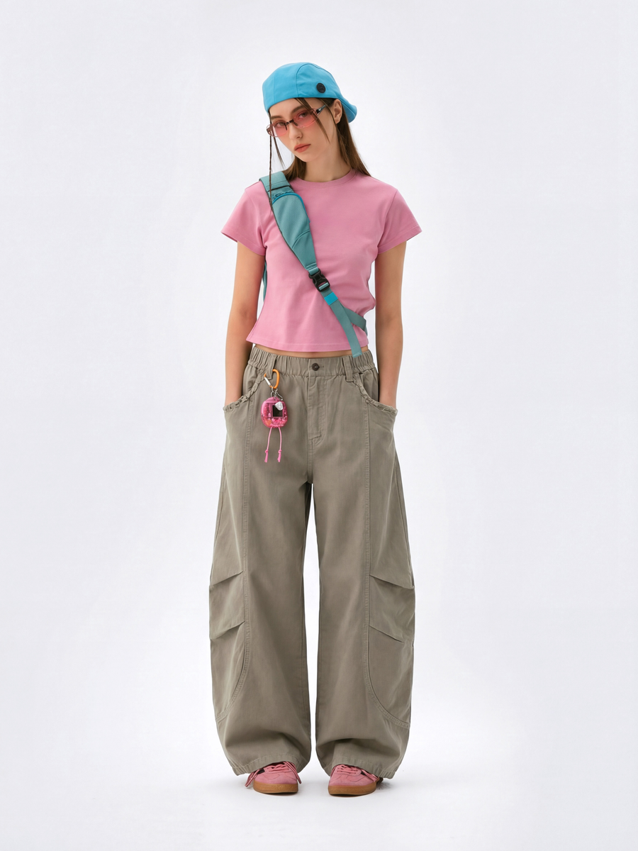 AlpineScope - Durable Cotton Curved Utility Cargo Pants