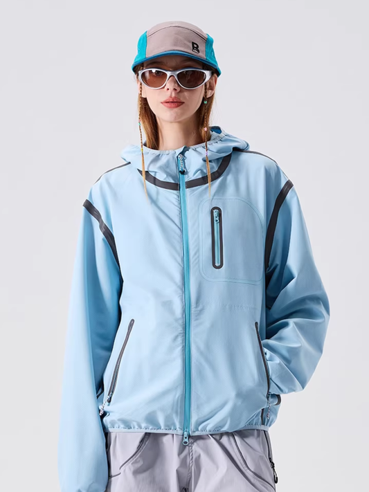 GorgePoint - Unisex Reflective Taped Water-Repellent Hard Shell Jacket