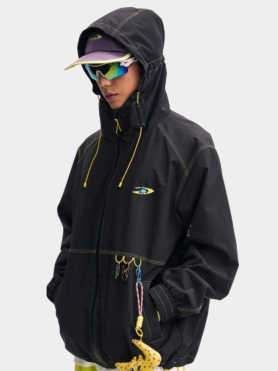 EchoDeck - Teflon Triple-Defense Colorblock Drawstring Jacket