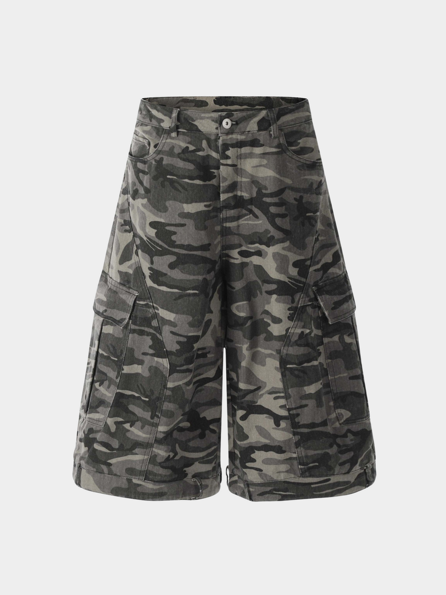 WolfDrop - Women's Camouflage Denim Shorts