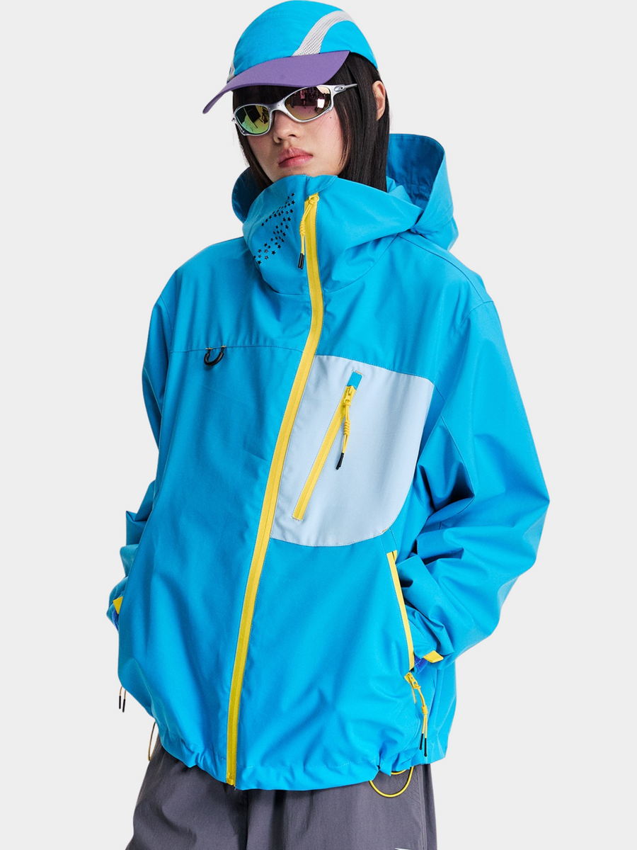 EchoPort - Unisex Water-Repellent & Windproof Colorblock Hard Shell Jacket