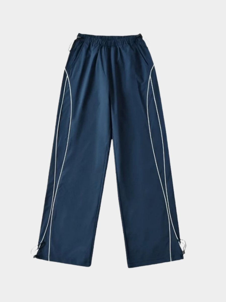 ThornNest - Women's Side-Stripe Loose-Fit Cuffed Sports Pants