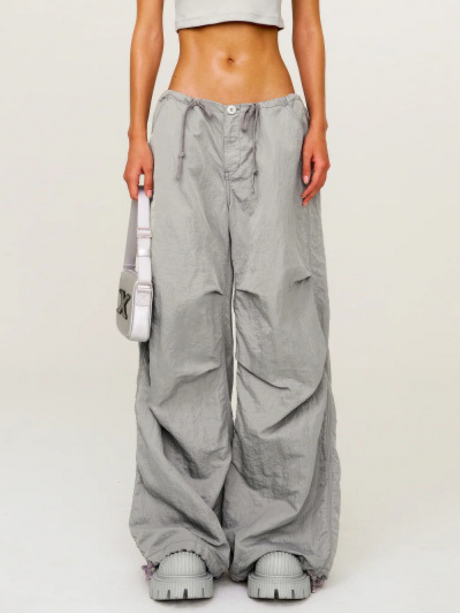 WolfStep - Women's Drawstring Wide-Leg Sports Pants