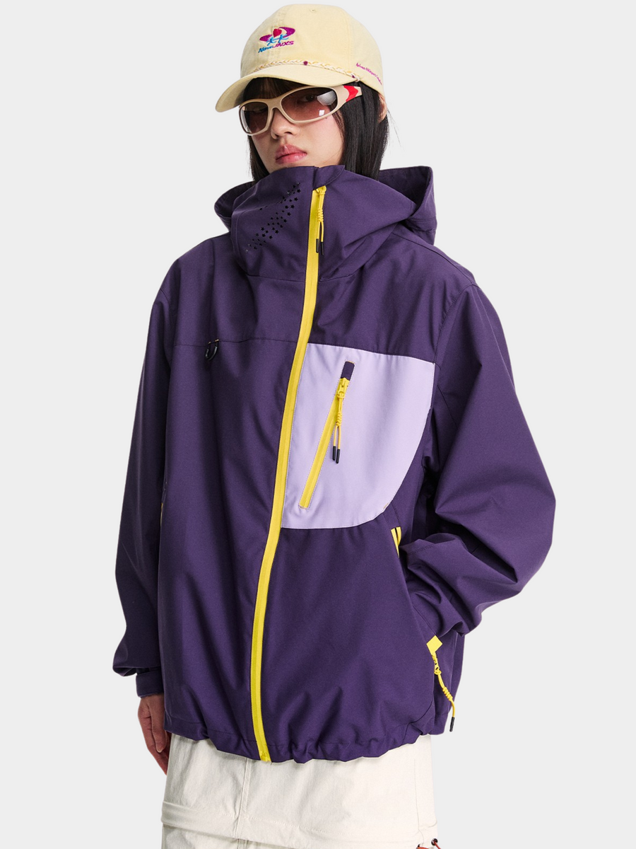 EchoPort - Unisex Water-Repellent & Windproof Colorblock Hard Shell Jacket