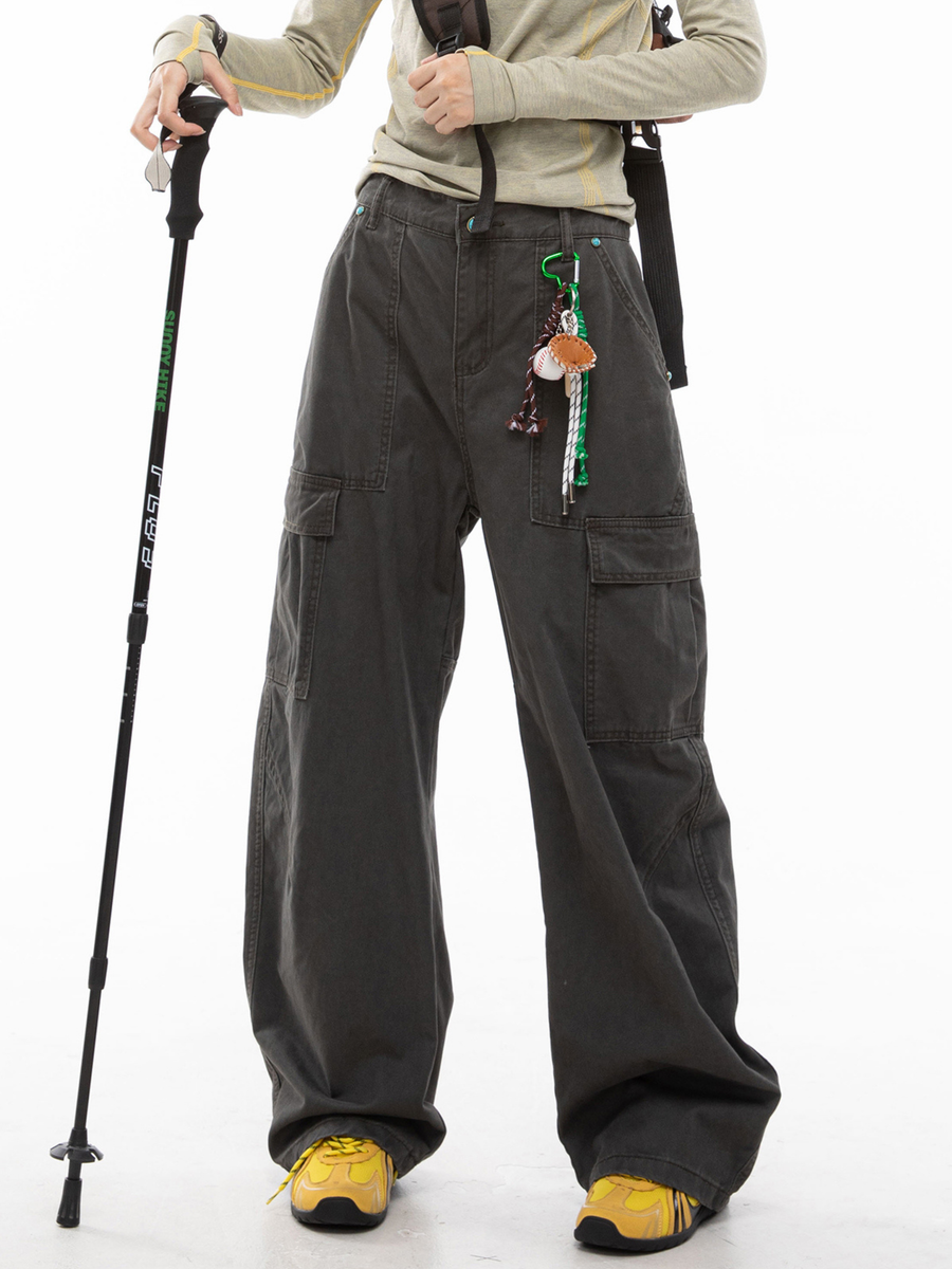 FrostStep - Unisex Large Pocket Pure Cotton Cargo Pants