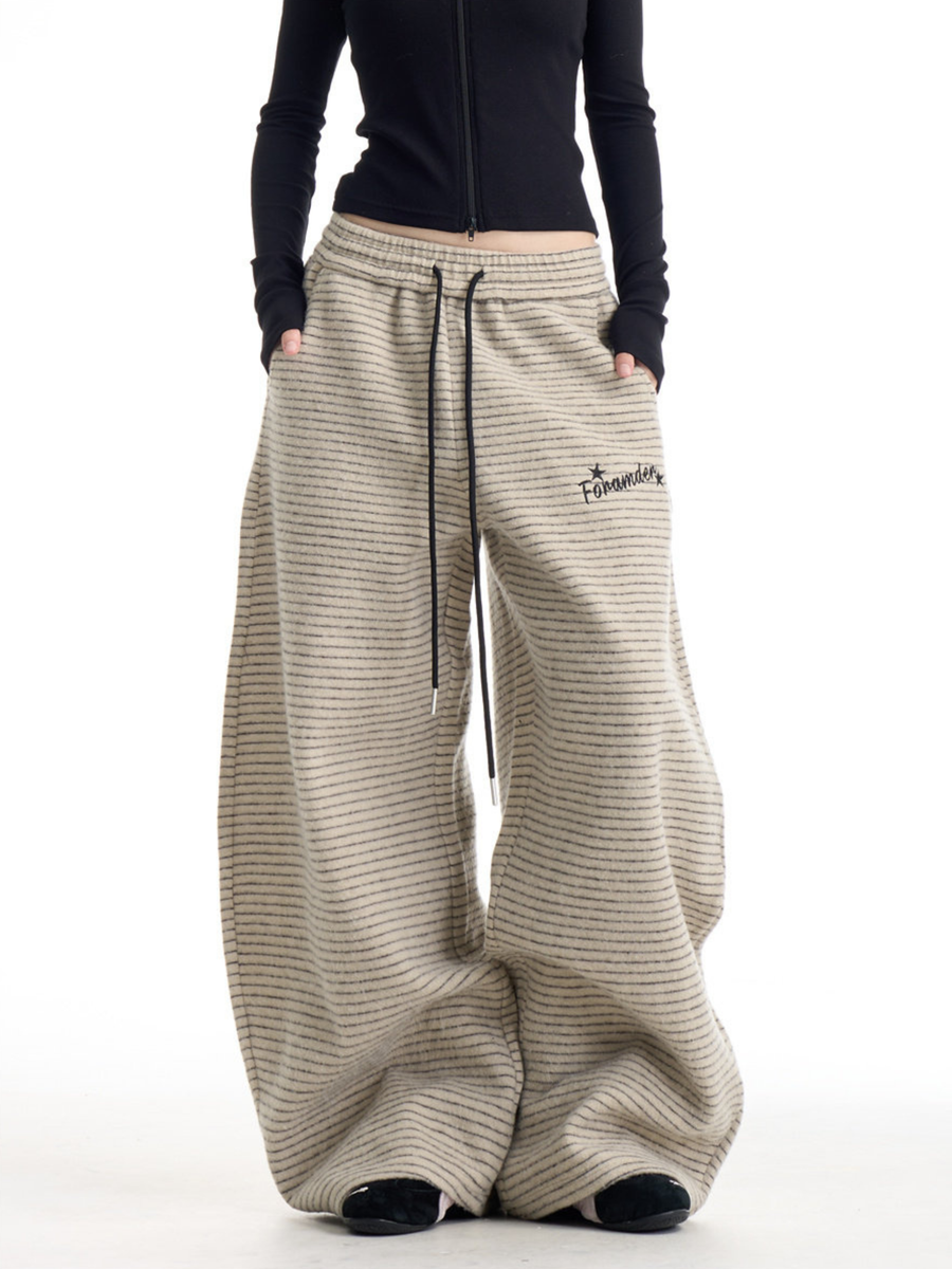 Emberburn - Women's Striped Wide-Leg Casual Pants