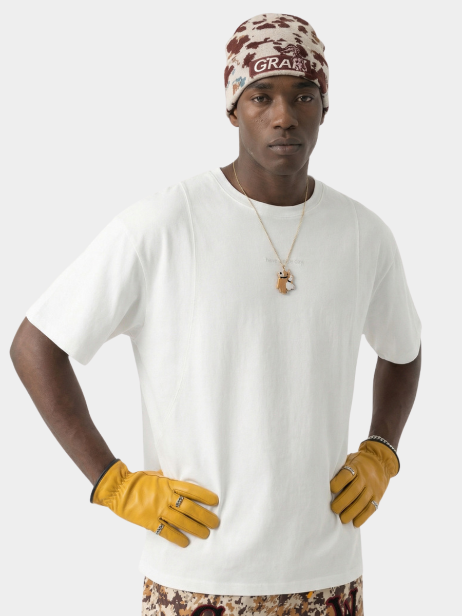 PineWind - Breathable Cotton Letter Print T-Shirts