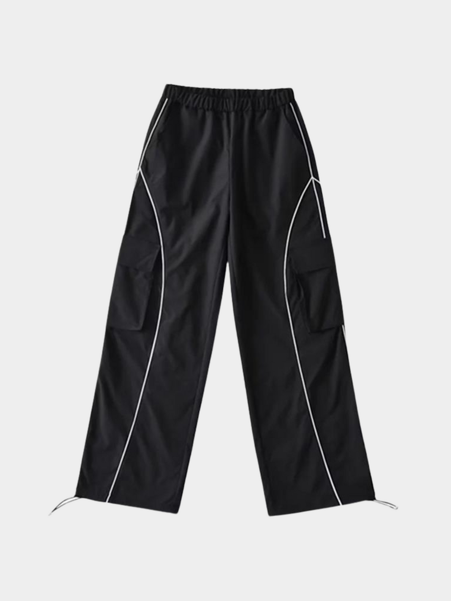 ThornStep - Women's Multi-Pocket Side Stripe Loose Pants