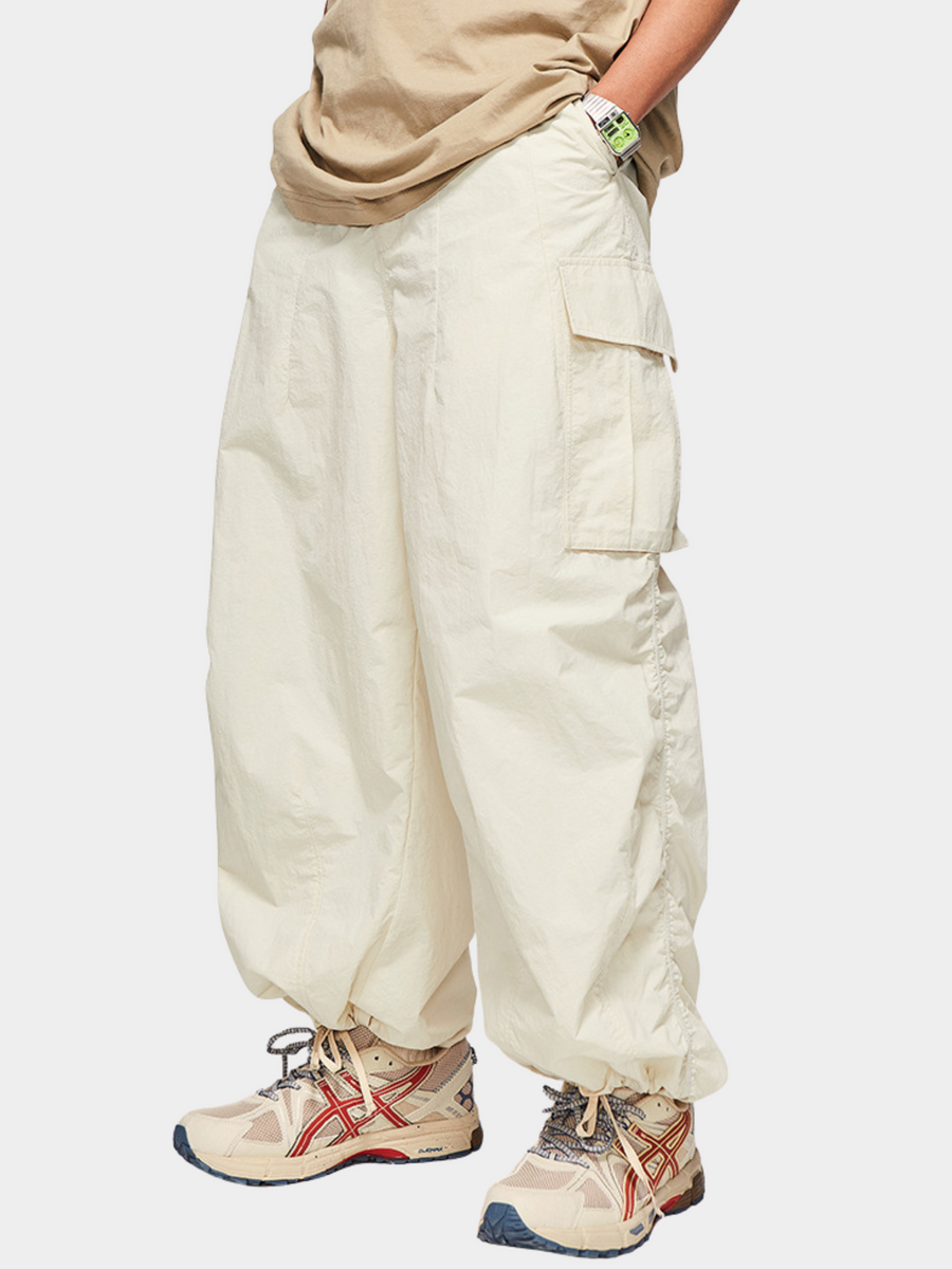 FireChair - Plaid Loose-Fit Utility Wide-Leg Pants