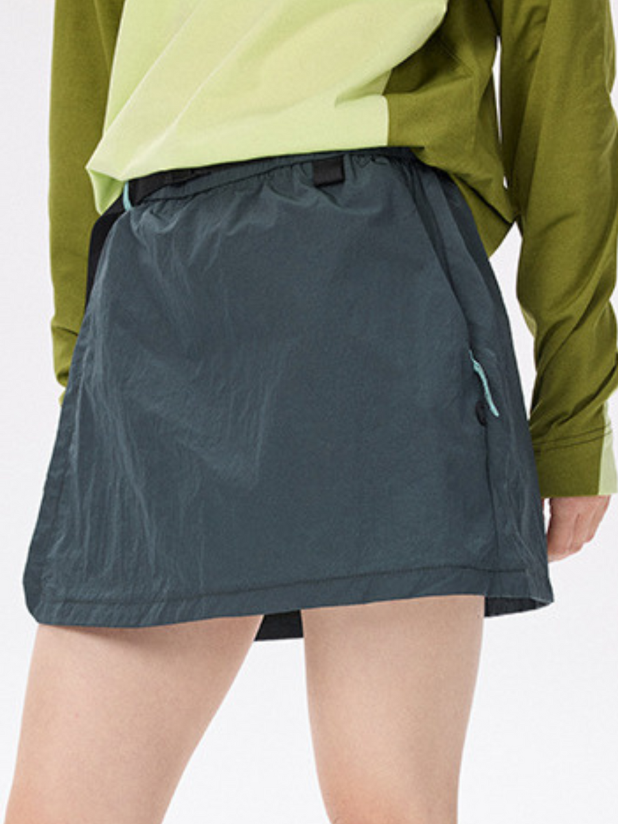 Cougarbluff - Women's Colorblock Quick-Dry Utility A-Line Skirt