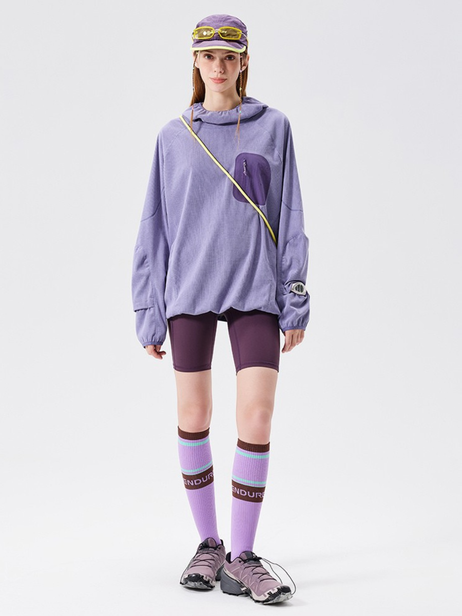 Crag - Unisex Moisture-Wicking High Neck Hoodie Base Layer