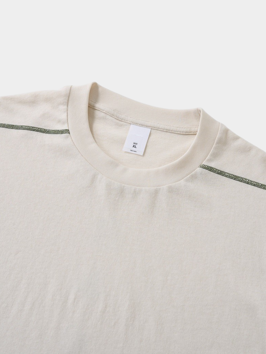WildDash - Lightweight & Moisture-Absorbing Contrast Stitch Cotton T-Shirt