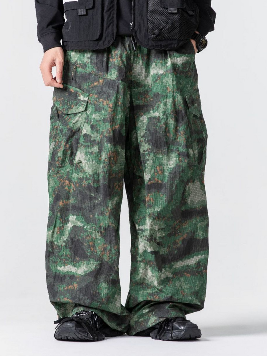 EagleMode - Unisex Ultra-Loose Tech Camo Paratrooper Pants