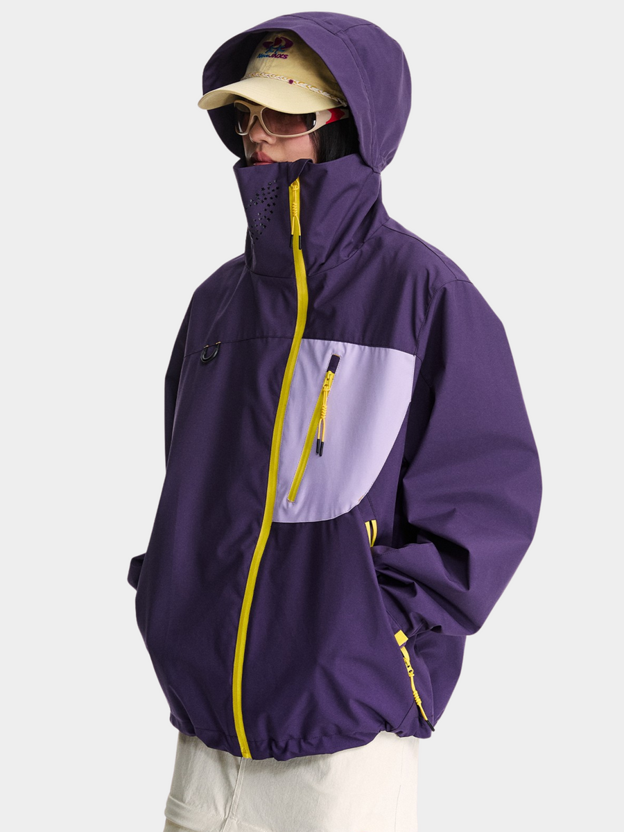 EchoPort - Unisex Water-Repellent & Windproof Colorblock Hard Shell Jacket