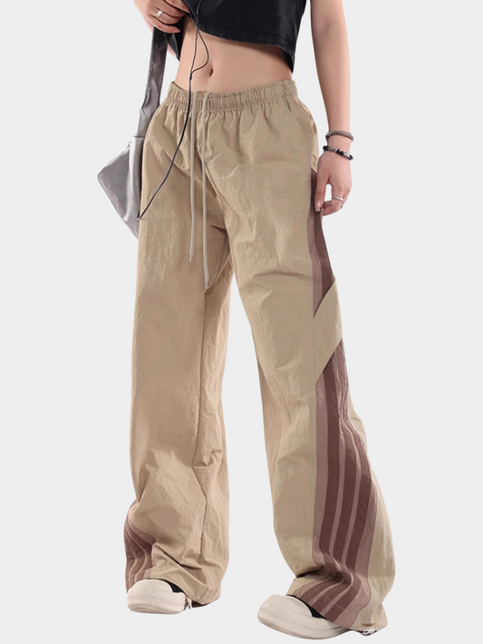 FrostCore - Unisex Wide-Leg Striped Casual Track Pants