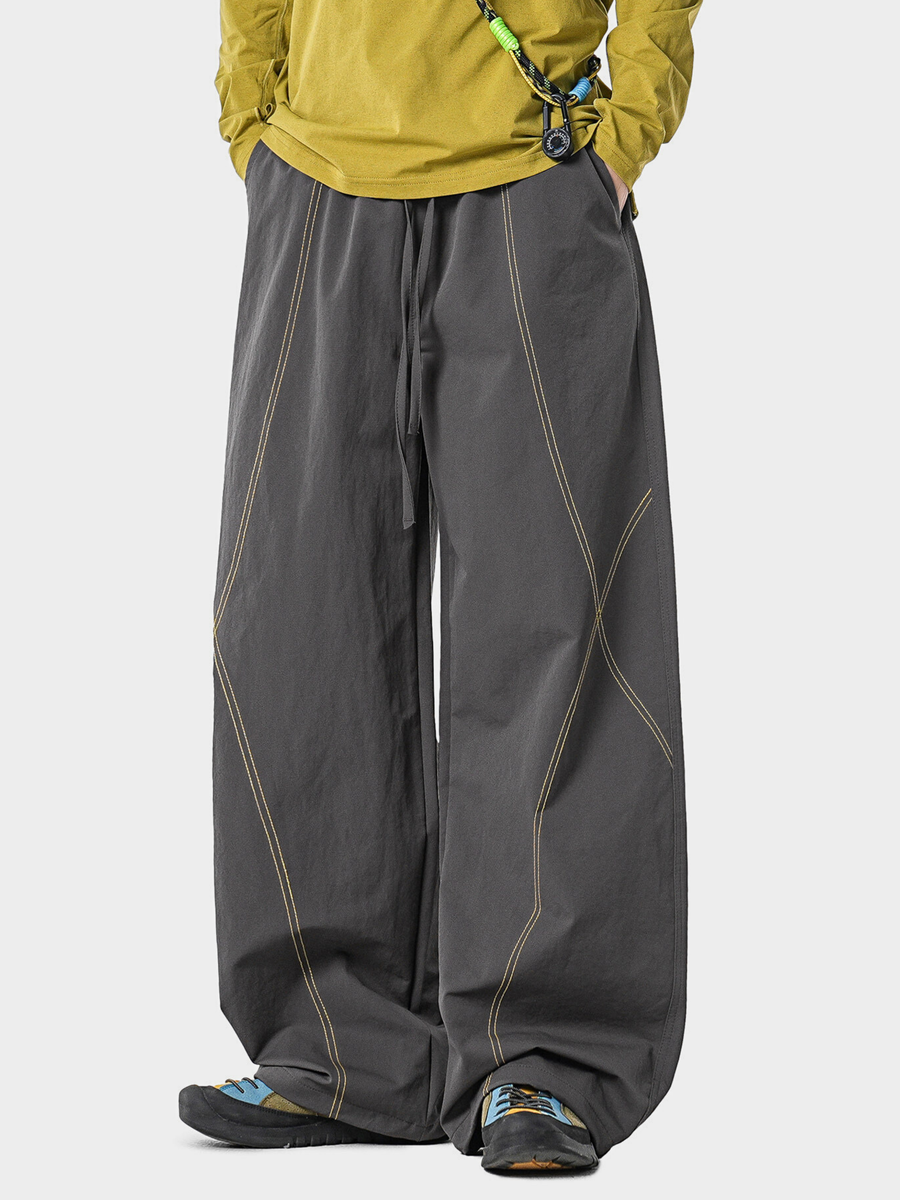 Stormrush - Unisex Contrast-Stitch Water-Repellent Paratrooper Pants