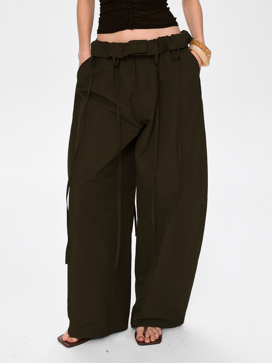 Vantex - Women's Bubble-Waist Lightweight Tapered Pants