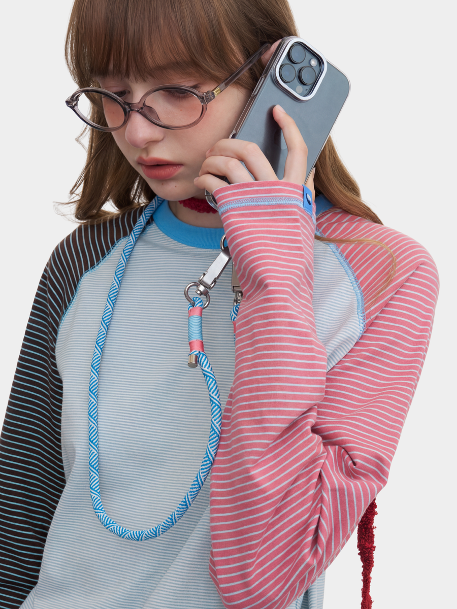 IceFlare - Women's Stripe Contrast Raglan Long-Sleeve