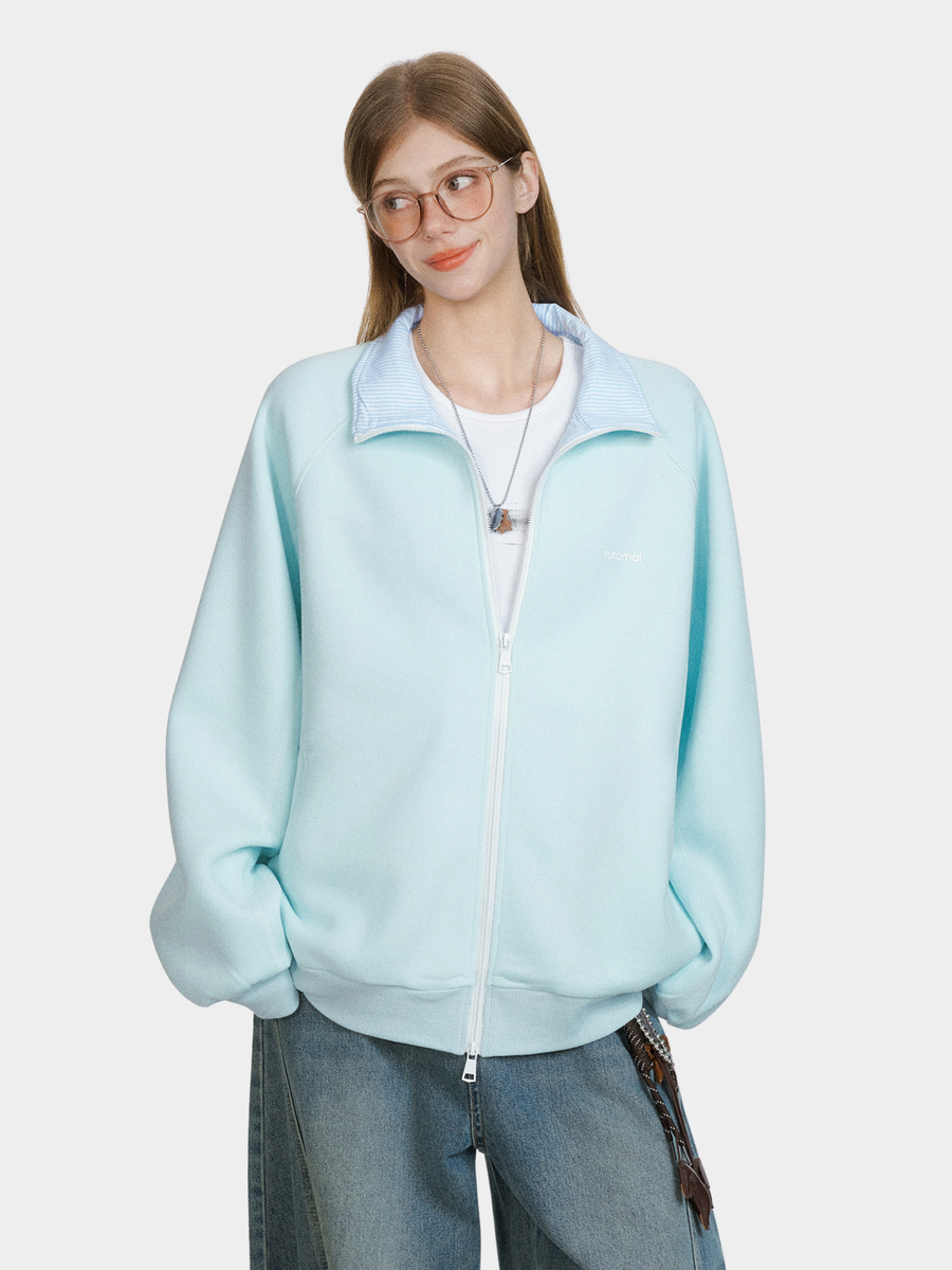 Cragzone - Women's Cotton-Blend Zip-Up Stand-Collar Jacket