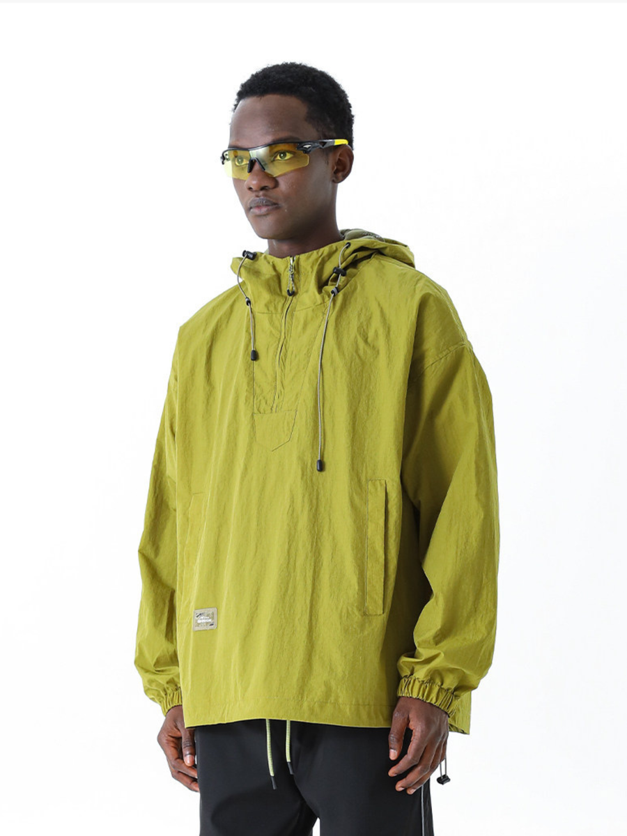EdgePack - Unisex Half-Zip Water-Repellent Hooded Jacket