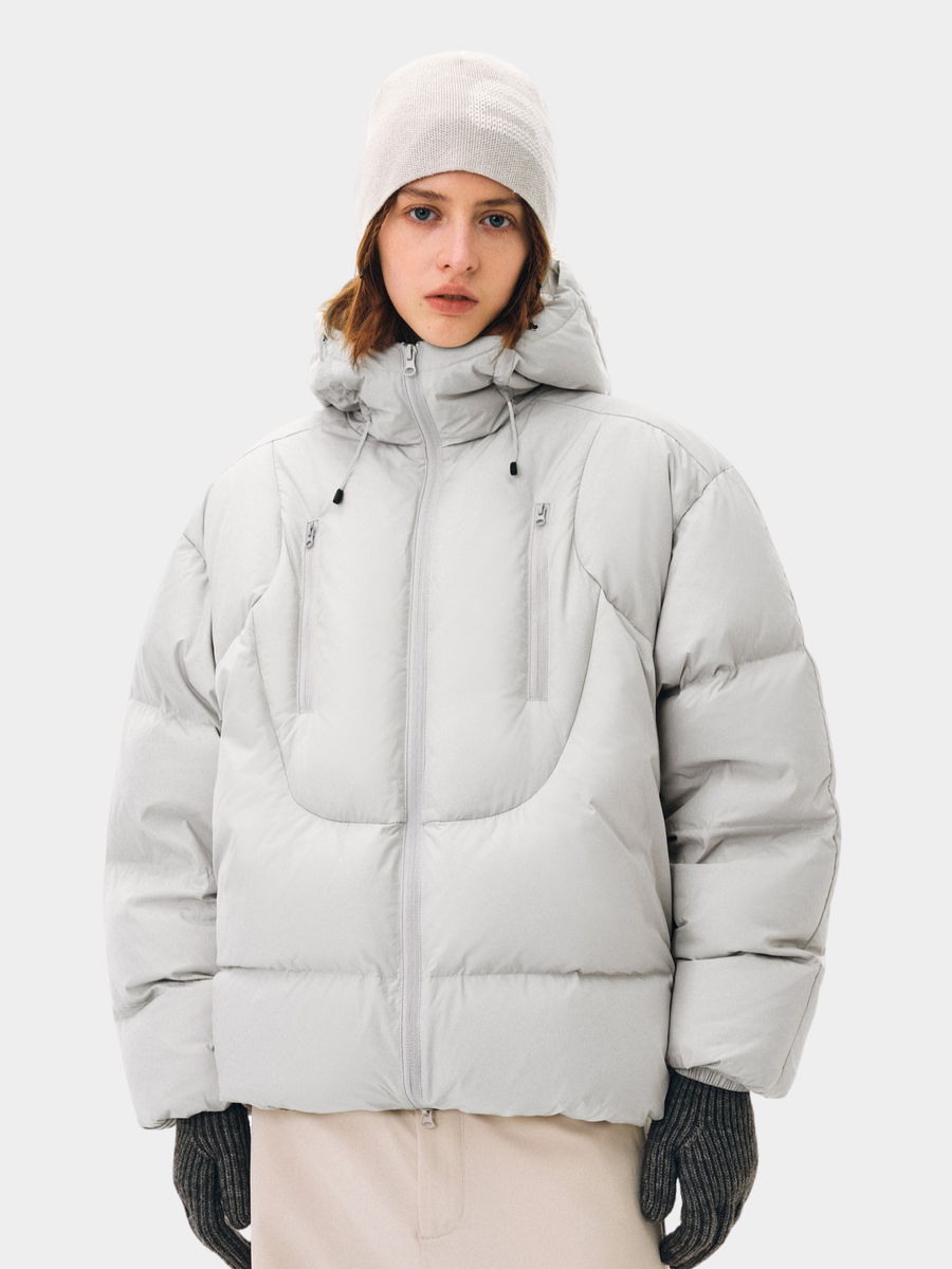 Emberfrost - Unisex 90% White Duck Down Dual-Zip Down Jacket