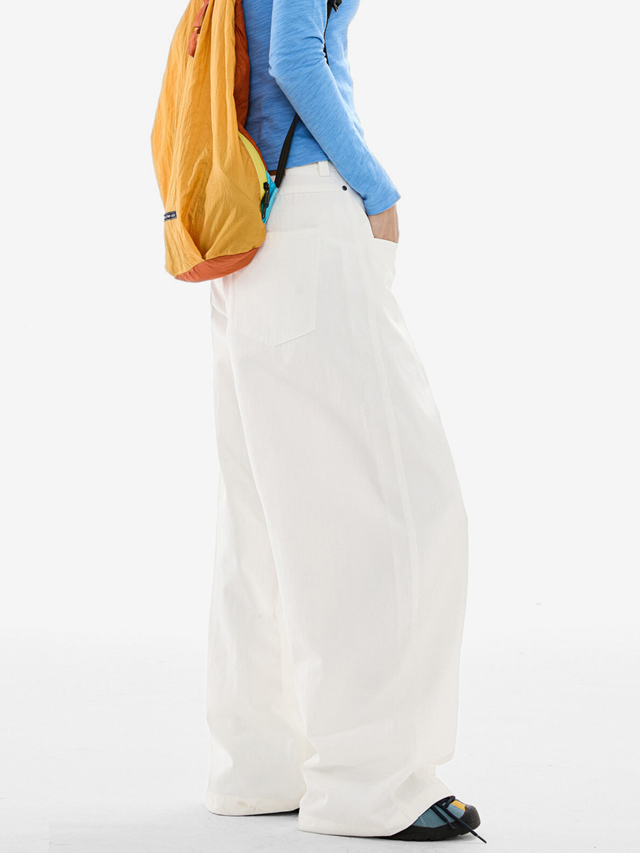 Longtrail - Women's Cotton Wide-Leg Straight Pants