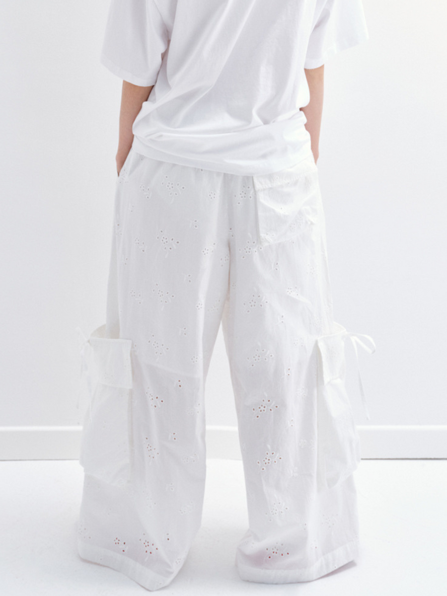 WolfLine - Women's Embroidered Cutout Breathable Cargo Pants