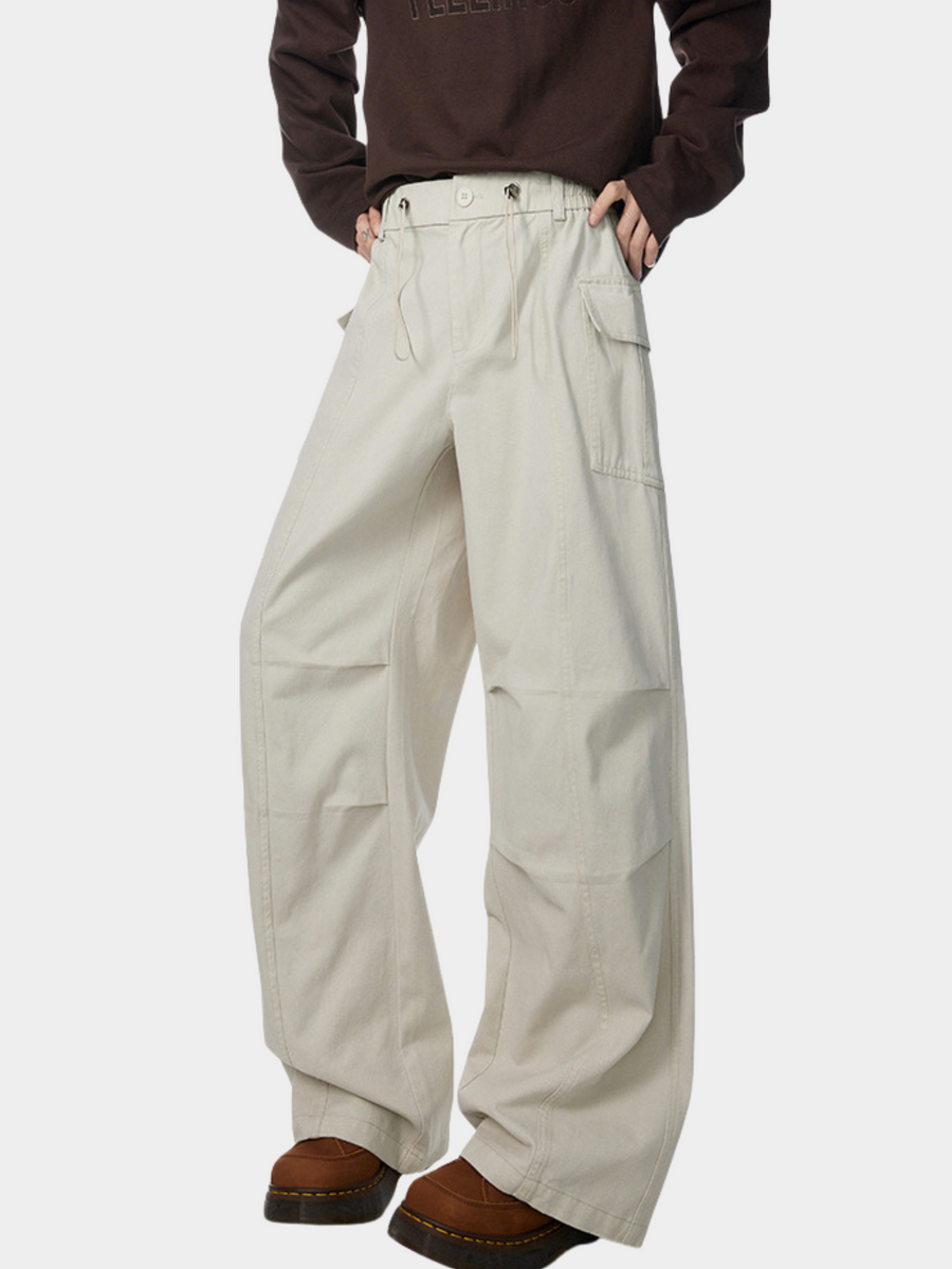 DryGlove - Men's Irregular Wrinkle Washed Distressed Cargo Pants