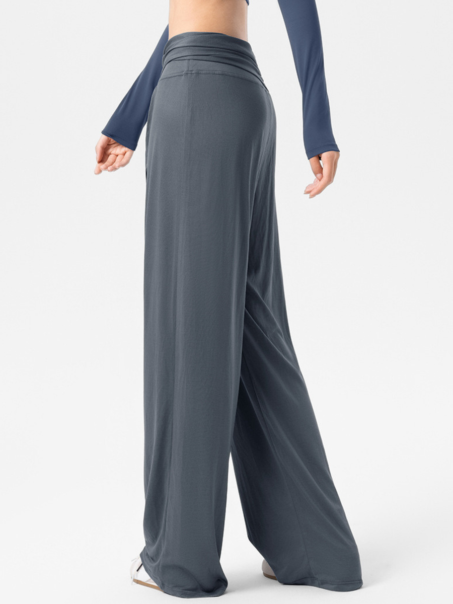 EchoCrest - Women's Detachable Belt Breathable Wide-Leg Pants