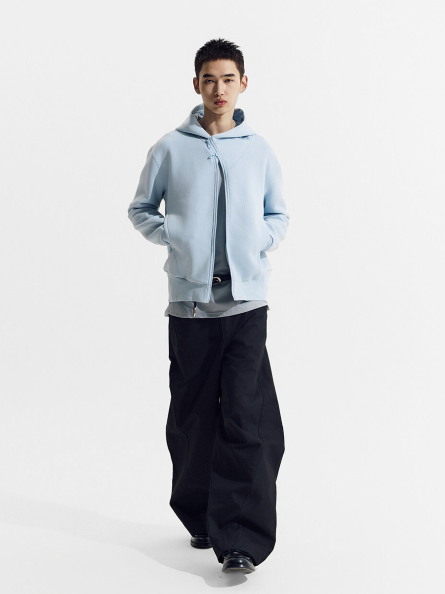Ashhowl - Unisex Asymmetric Zip Air-Layer Jacket