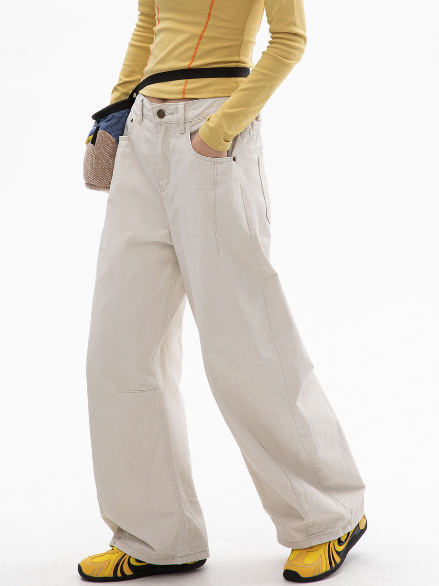 Valleyhike - Women's Relaxed Straight-Leg Cotton Pants