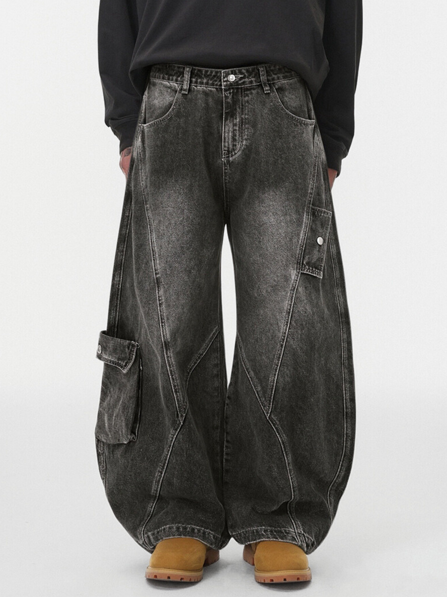 Ashloop - Men's Structured & Wrinkle-Resistant Denim Pants