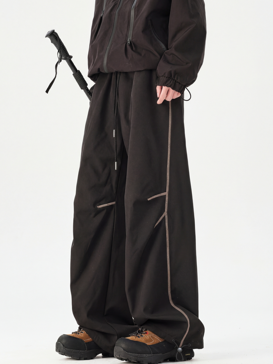 FireCoat - Unisex Contrast-Stitch Water-Repellent Fleece-Lined Pants